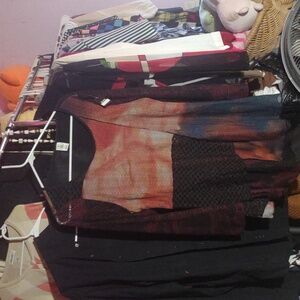 Artistic Multicolor Asymmetrical Top